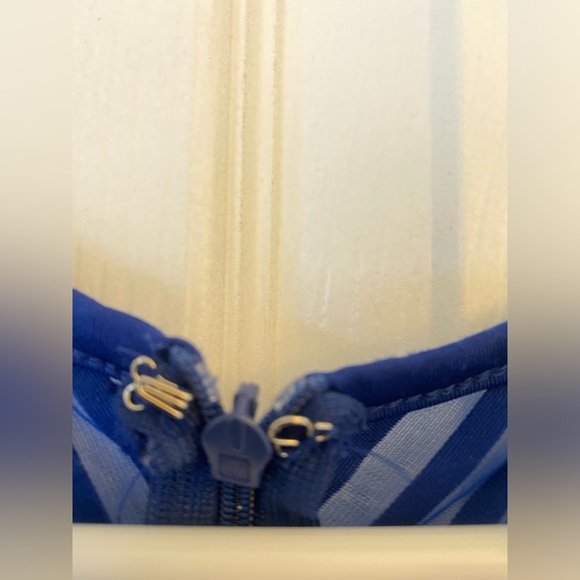 Alt B Little Blue Mesh Dress - Picture 4 of 6